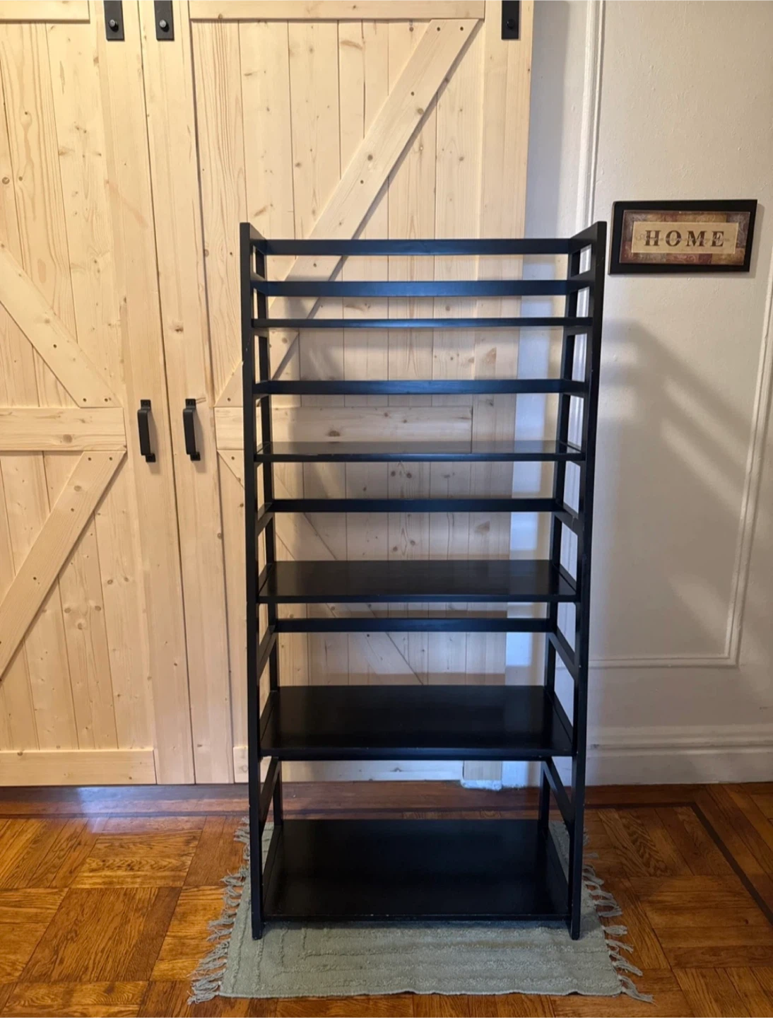 Black Leaning/Ladder Shelf