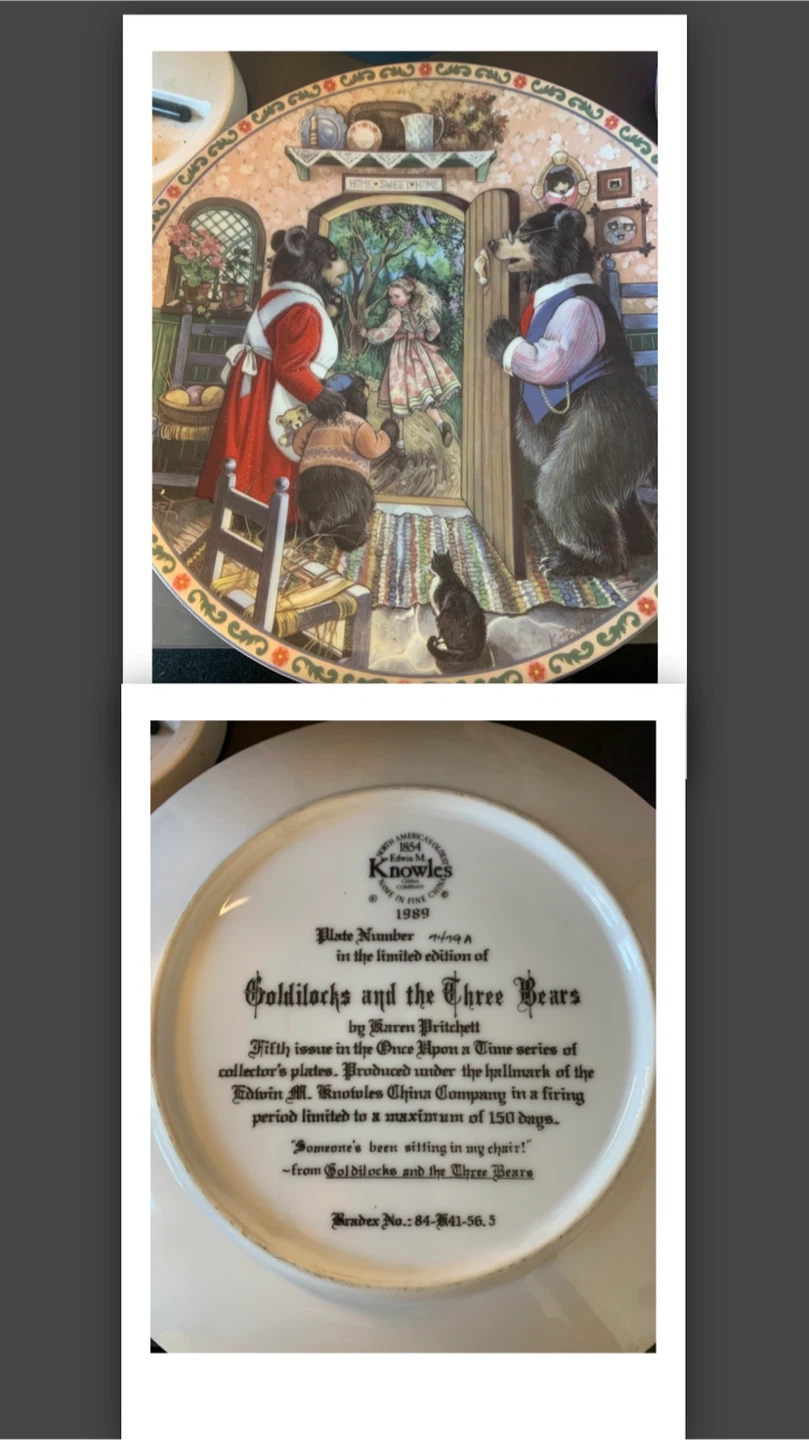 Knowles Goldilocks Plate, Limited Edition