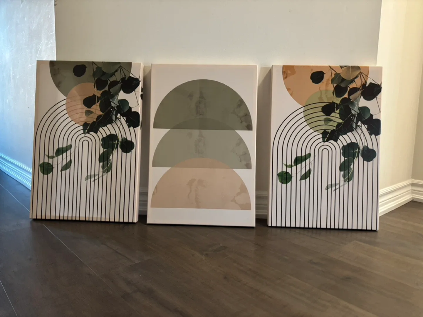 Set of 3 Botanical Wall Art Canvases image indicator(7)