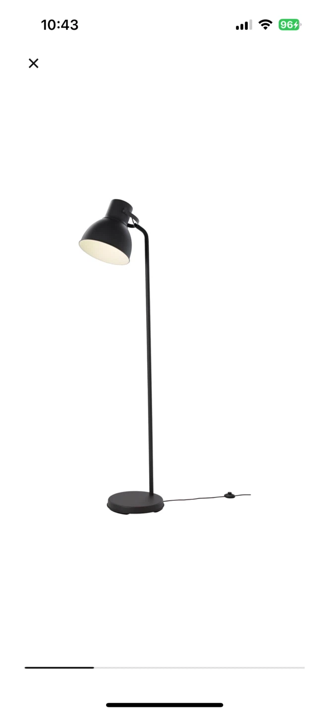 Black IKEA Floor Lamp
