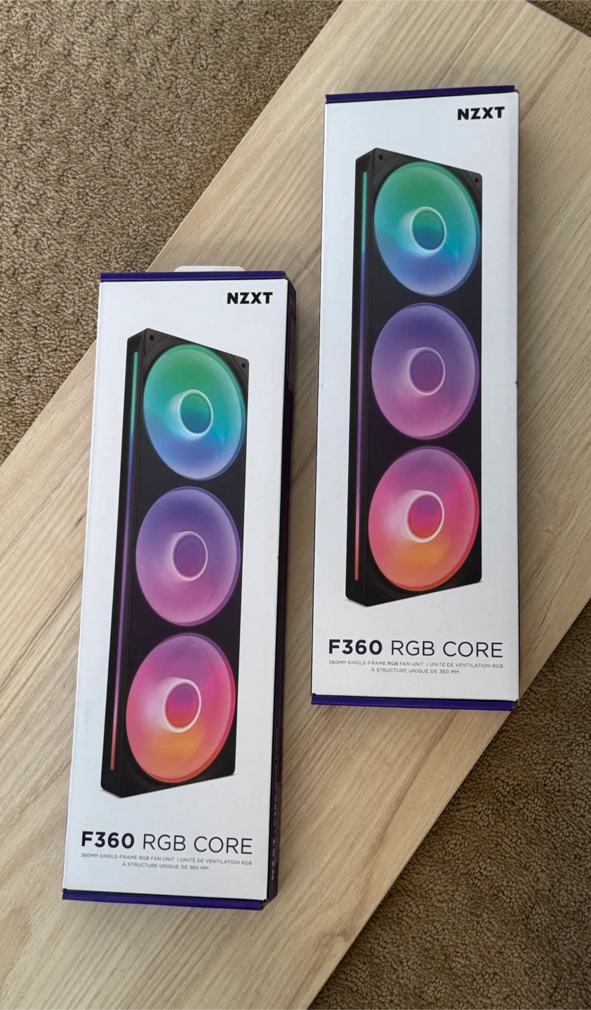 NZXT F360 RGB CORE 360mm Fan - New