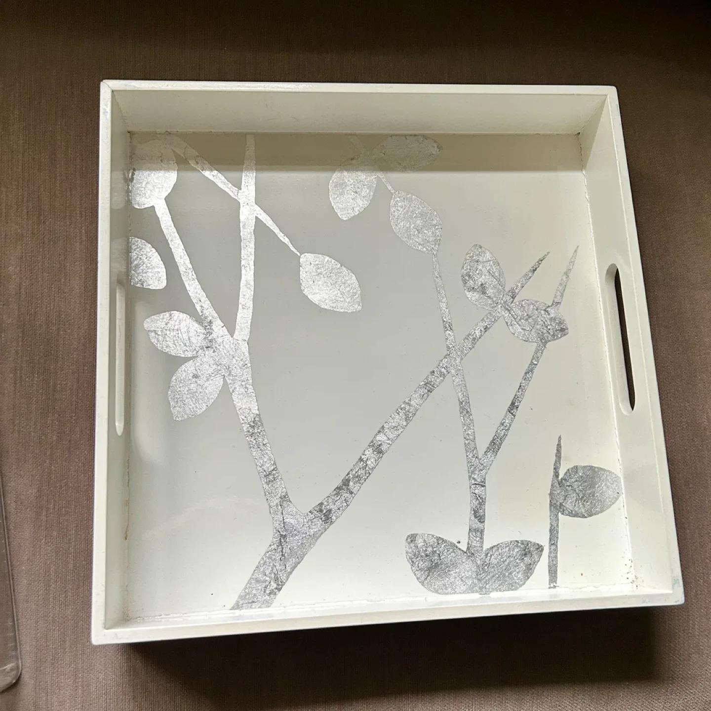 White and Silver Serving Tray image indicator(3)