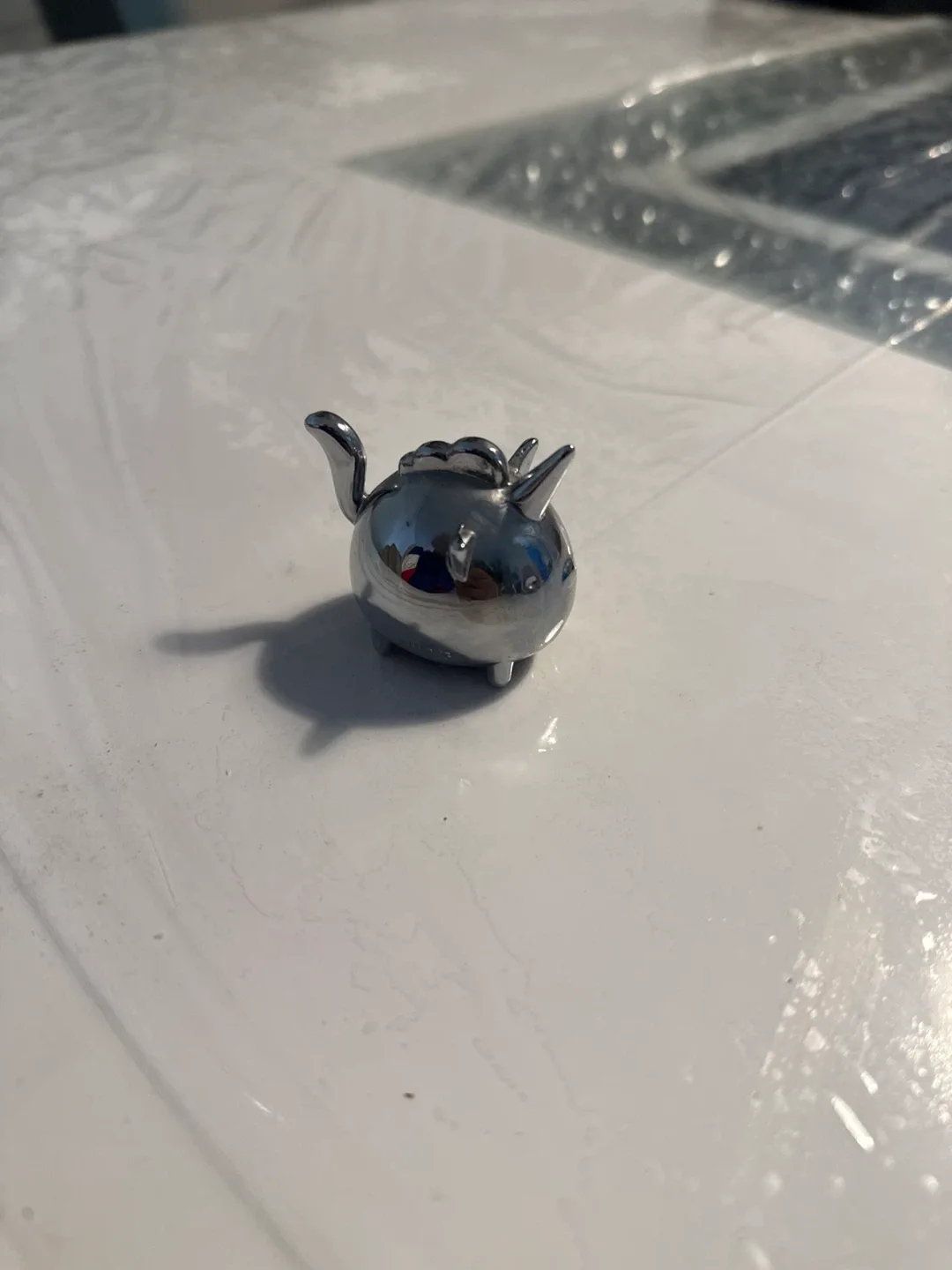 Silver Decorative ring holder Teapot image indicator(4)
