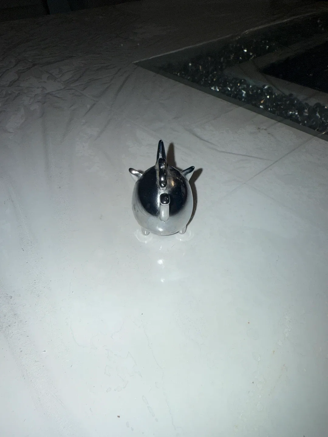 Silver Decorative ring holder Teapot image indicator(2)