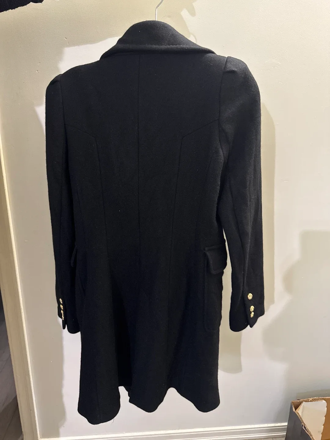 Zara Woman Black Coat - Size L image indicator(2)