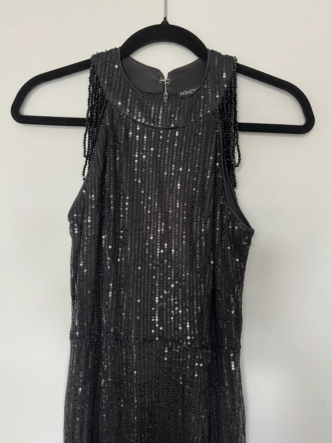 Black Sequence Dress - photo 2