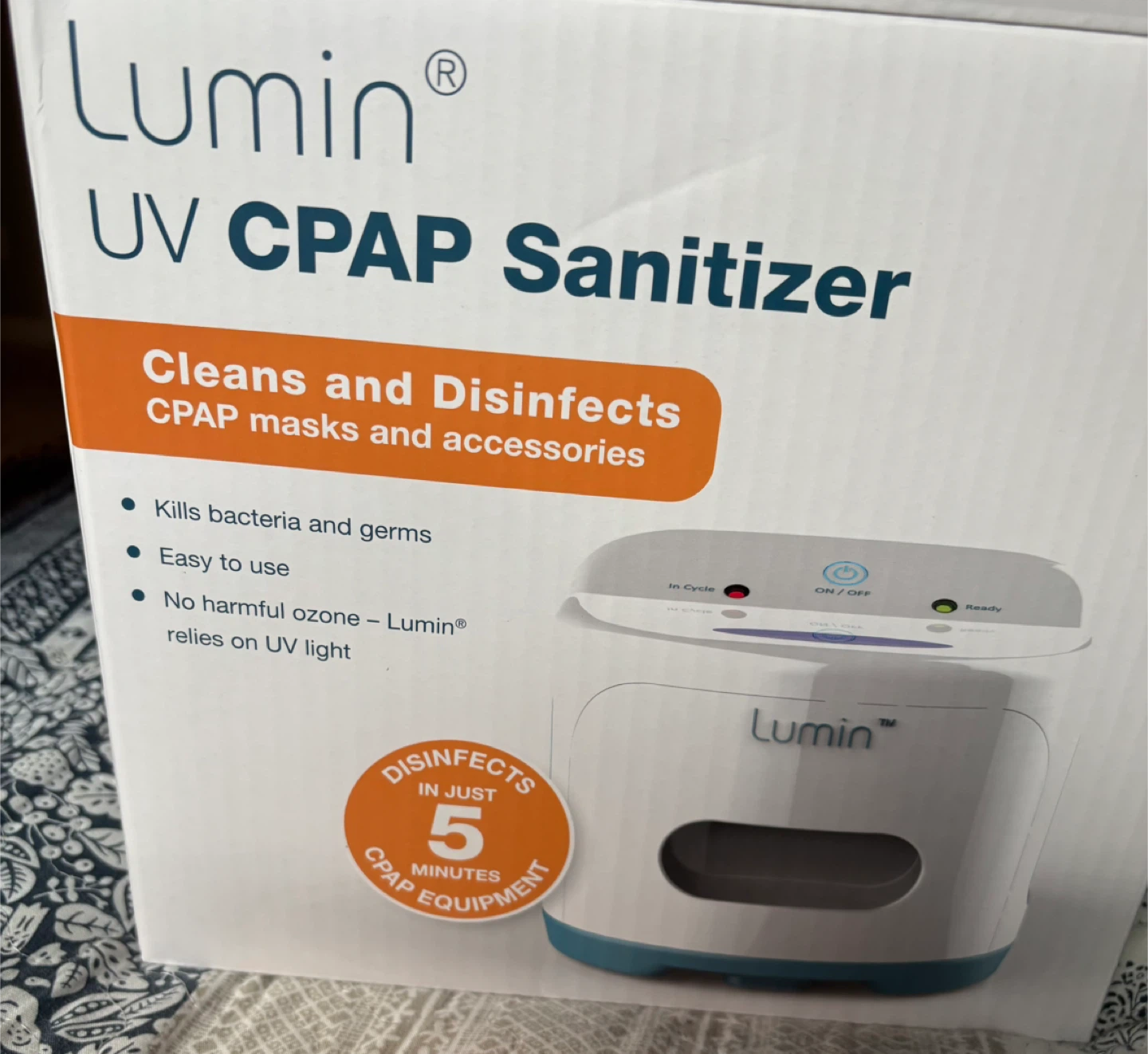 Lumin UV CPAP Sanitizer - Cleans and Disinfects