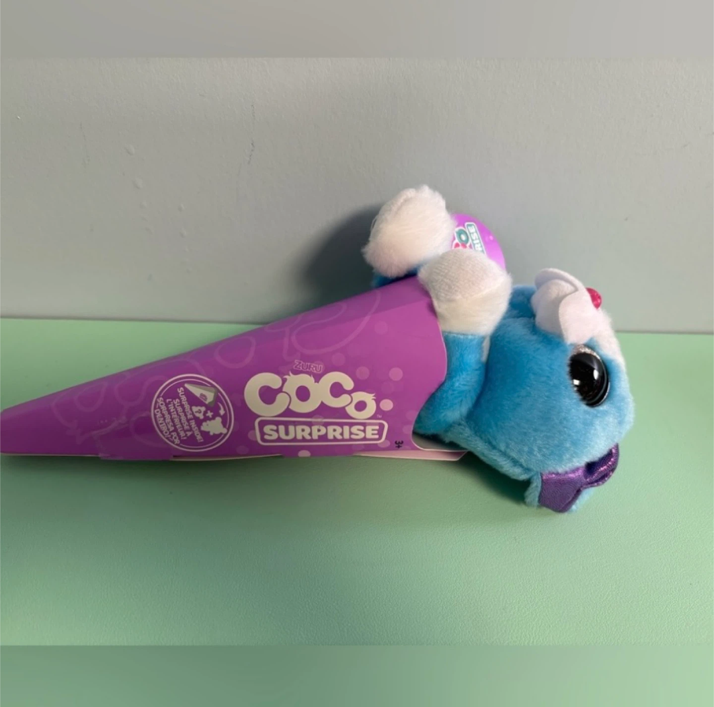 Zuru Coco Surprise Blue Dog Poncho Plush Toy - photo 4