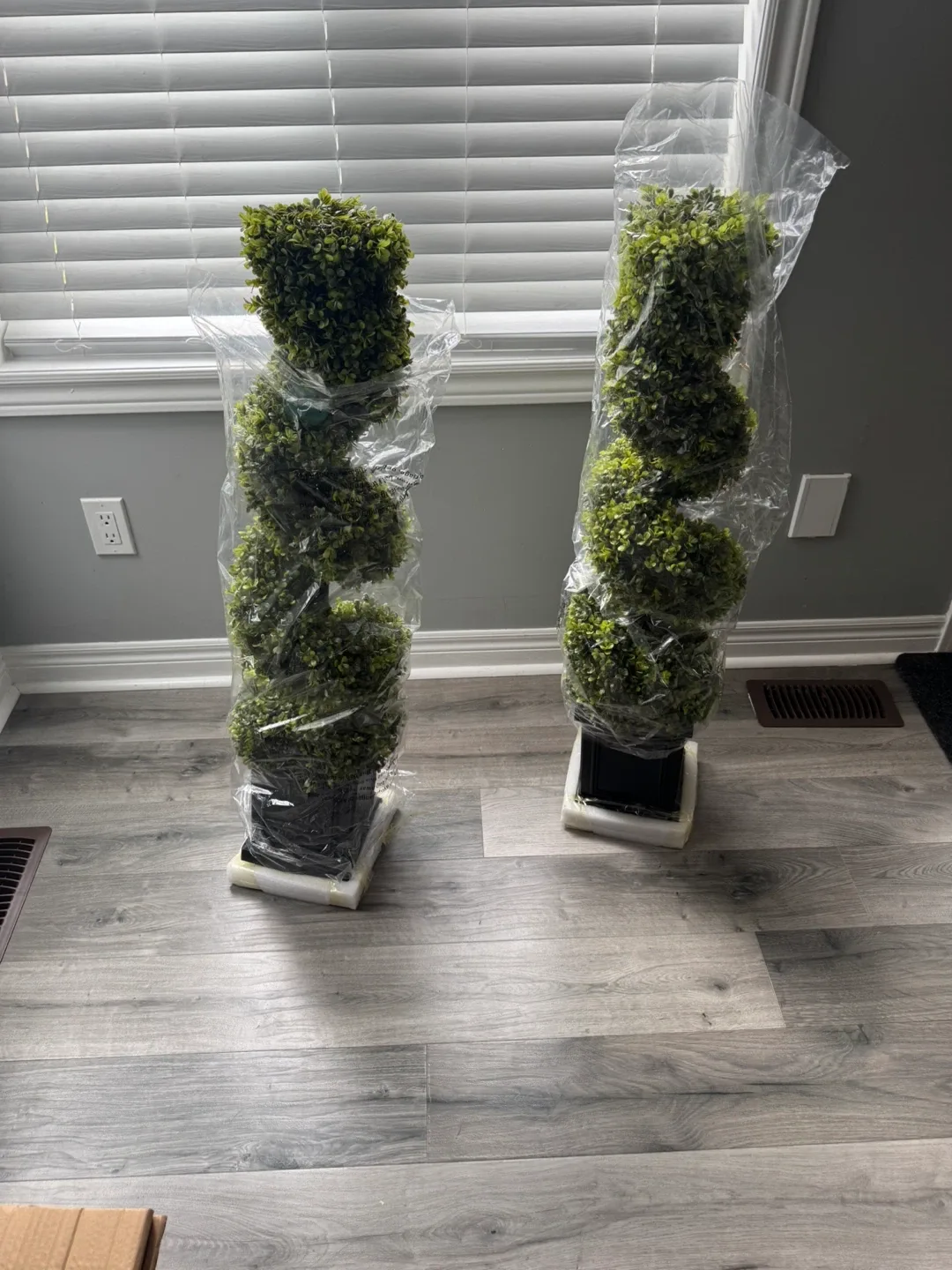 Set of 2 Artificial Topiary Spiral Trees image indicator(4)