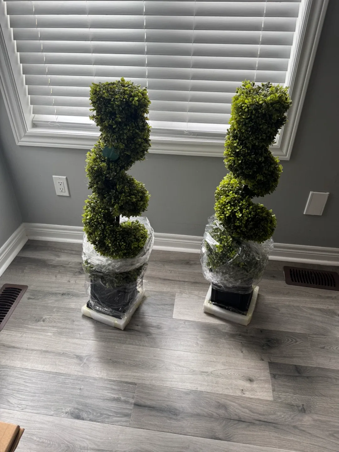 Set of 2 Artificial Topiary Spiral Trees image indicator(5)