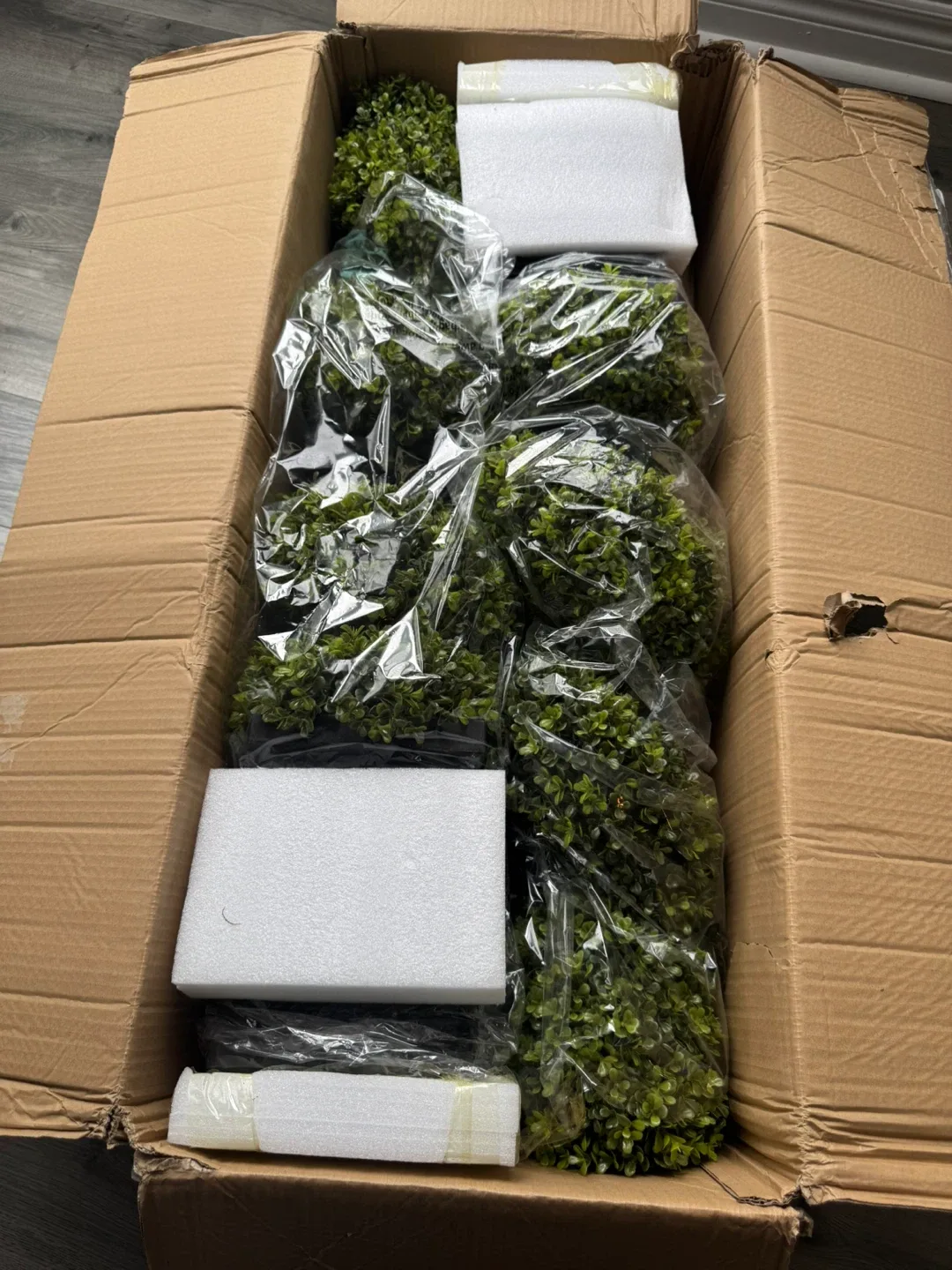 Set of 2 Artificial Topiary Spiral Trees image indicator(3)