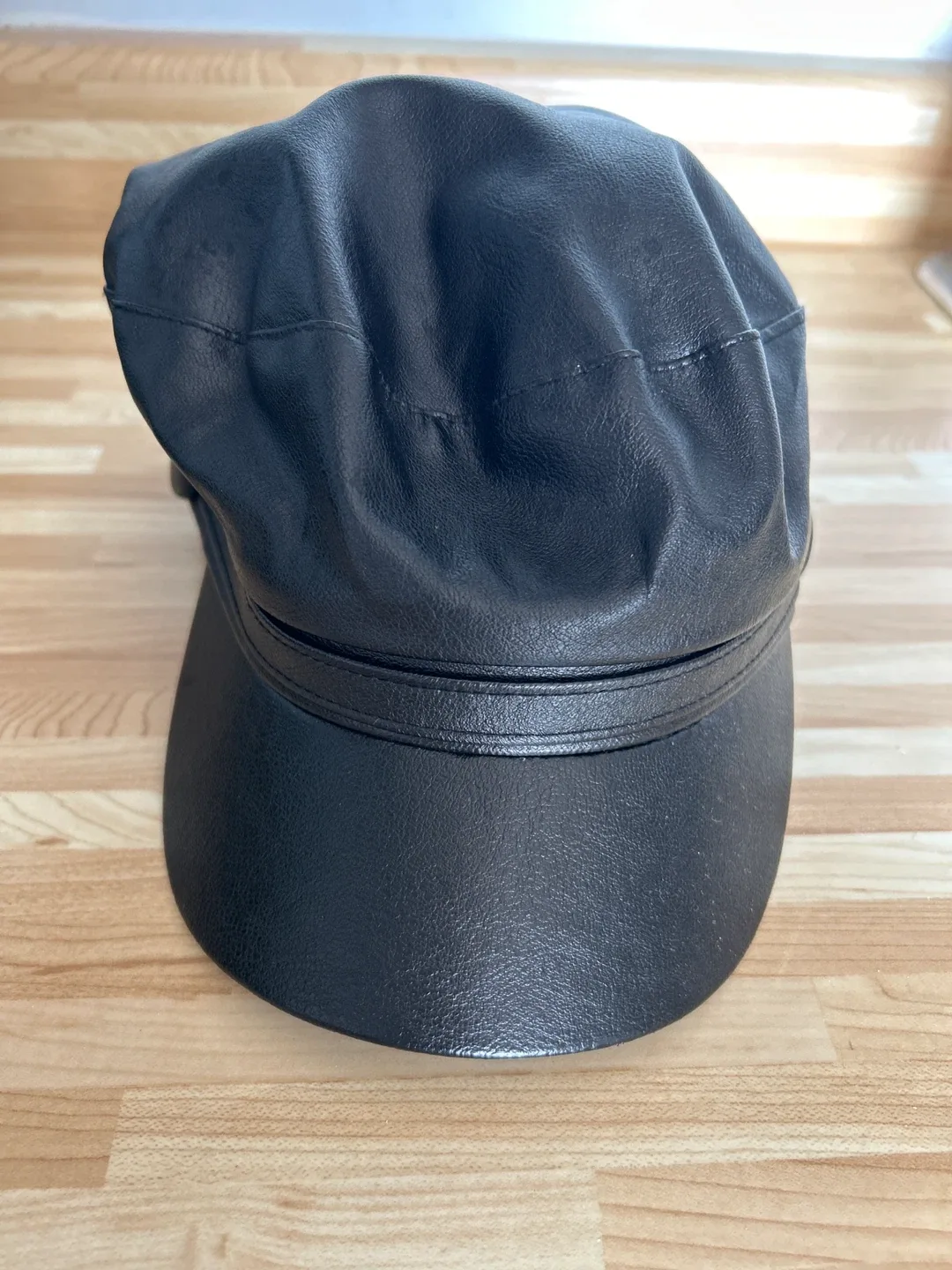 LA Express Black Leather Hat thumbnail