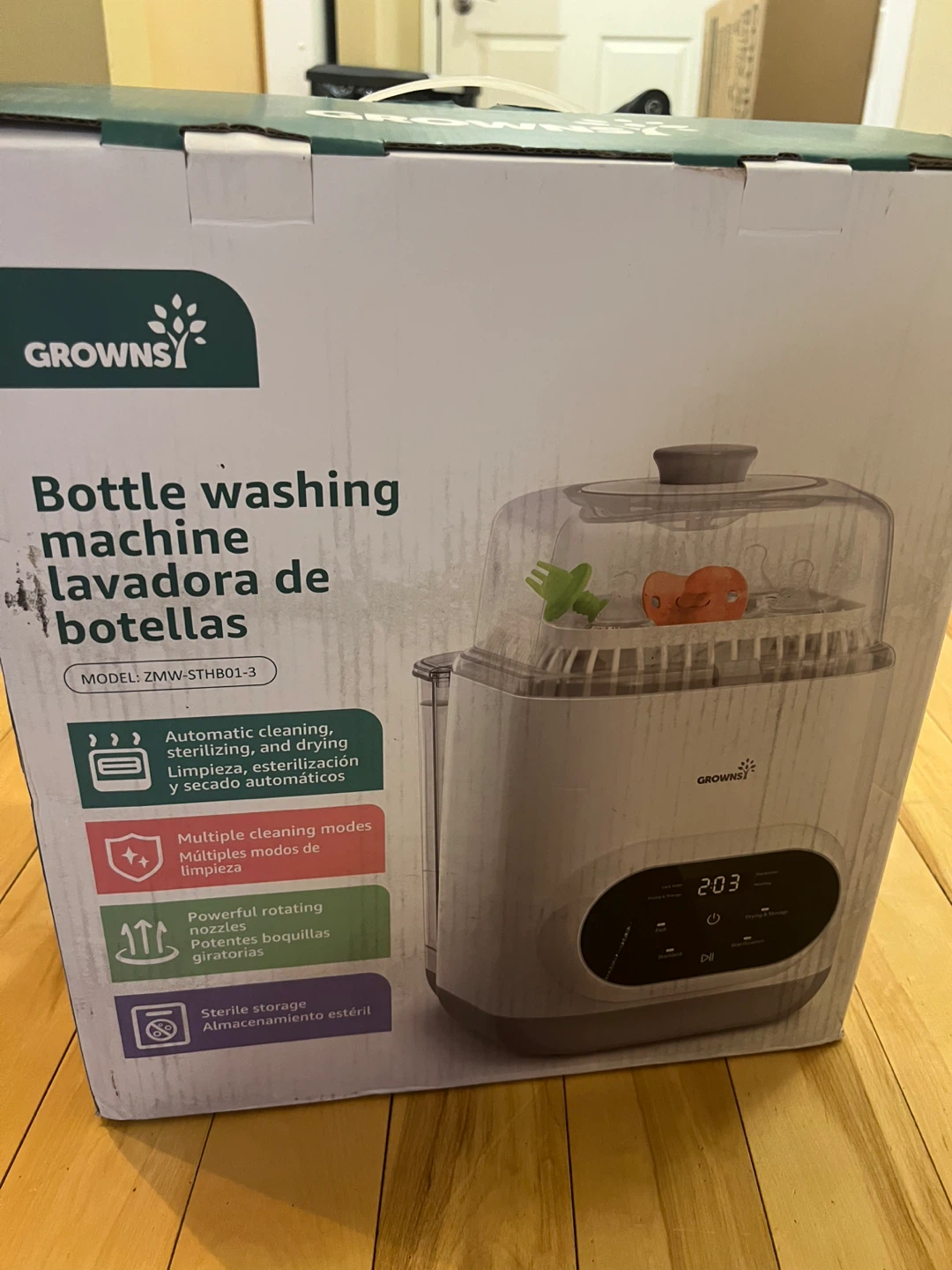 BRAND NEW GROWNSY Bottle Washer Never Used! - photo 4