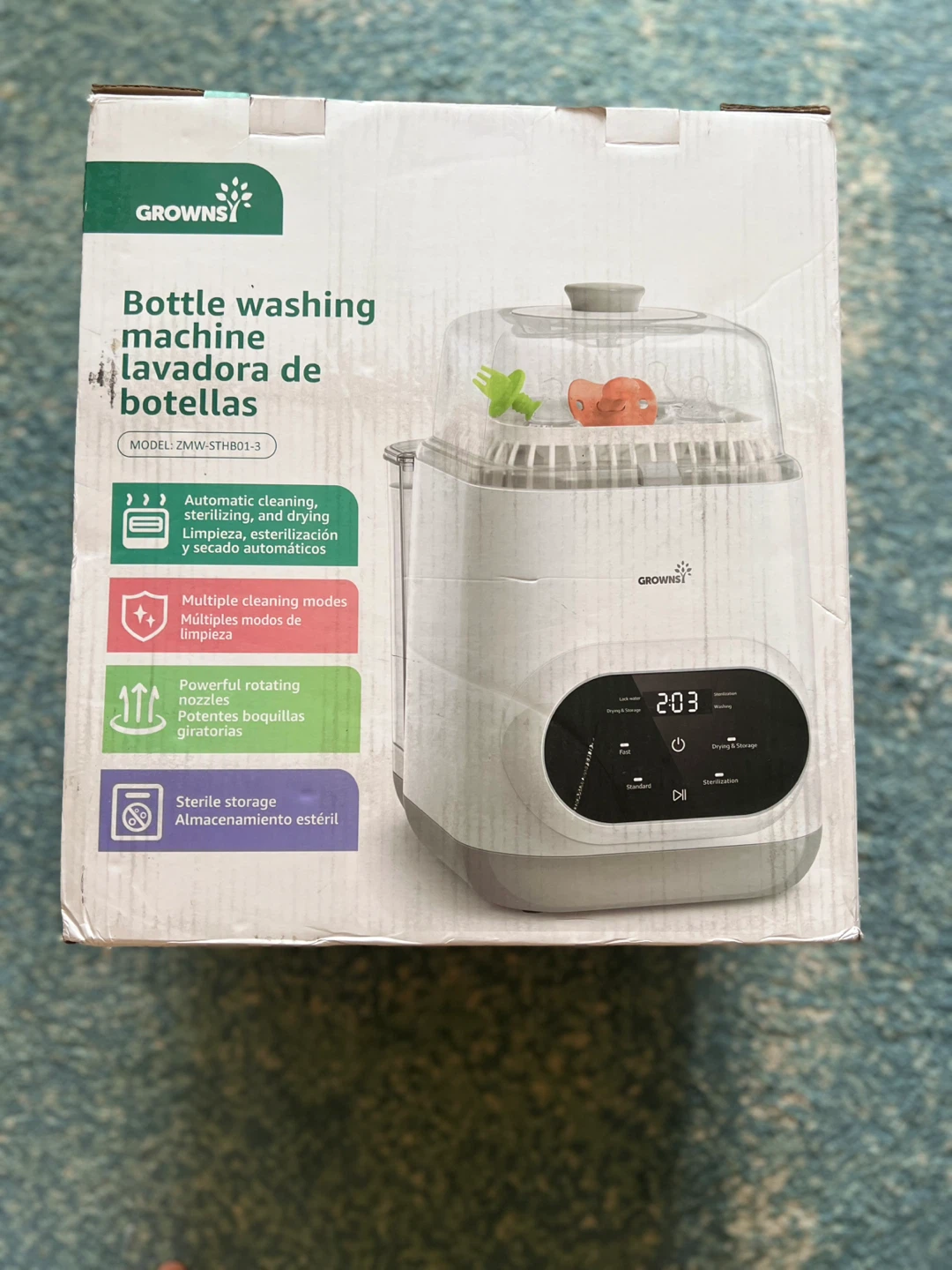 BRAND NEW GROWNSY Bottle Washer Never Used!