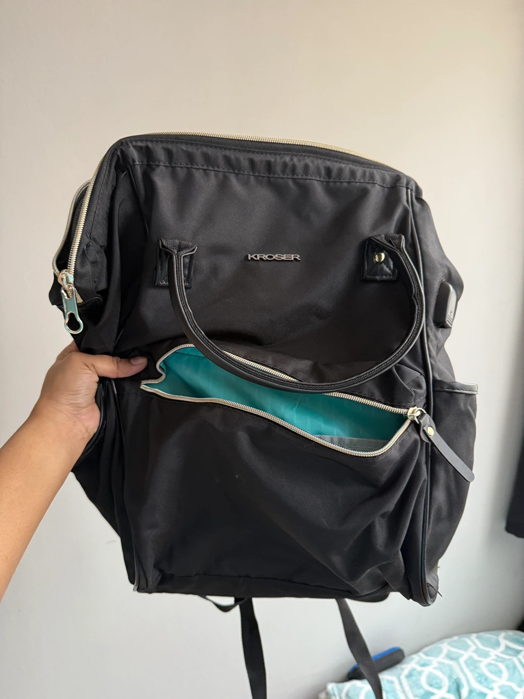 KROSER Black Backpack