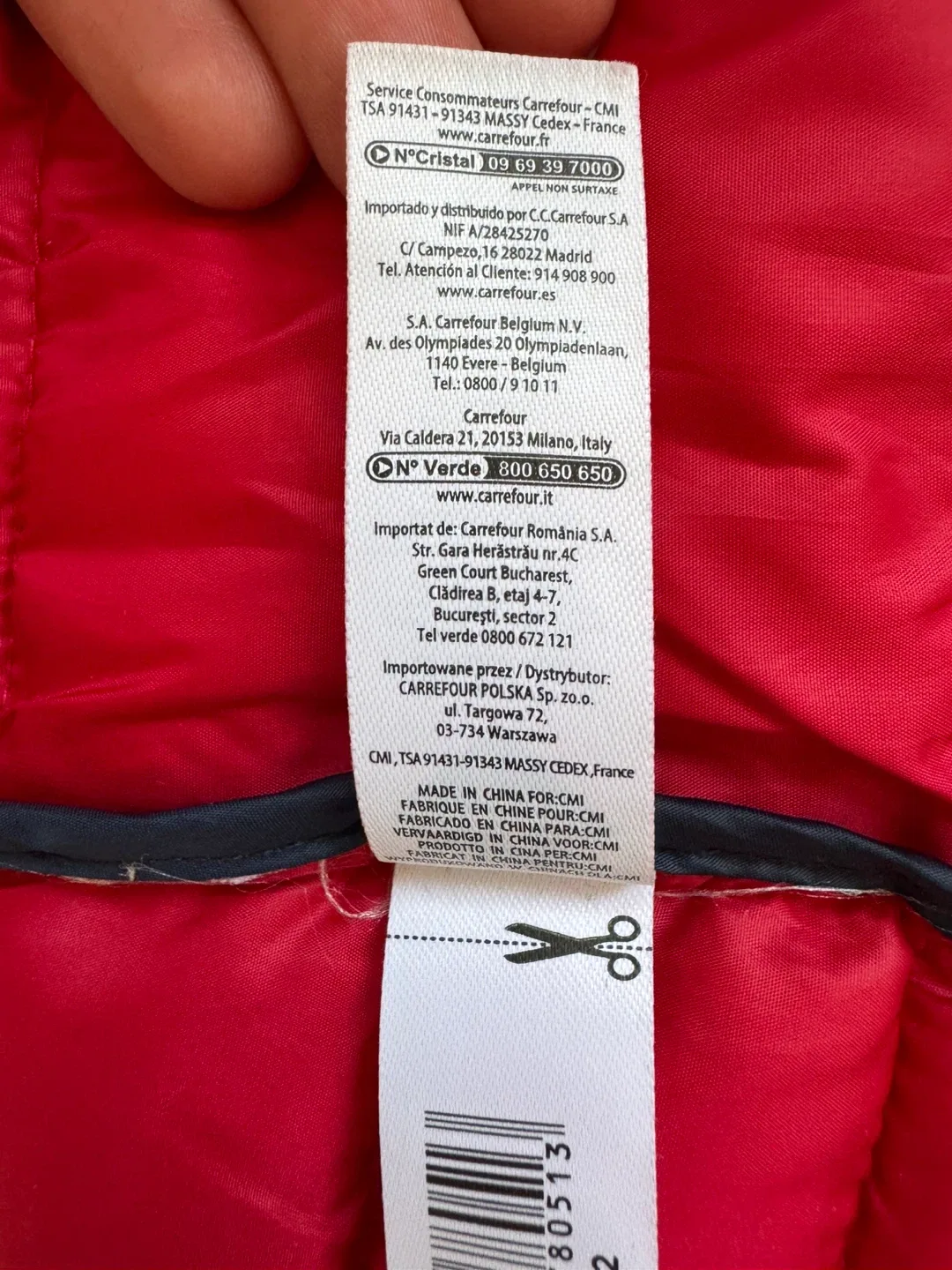 Red Padded Vest - Size M image indicator(4)