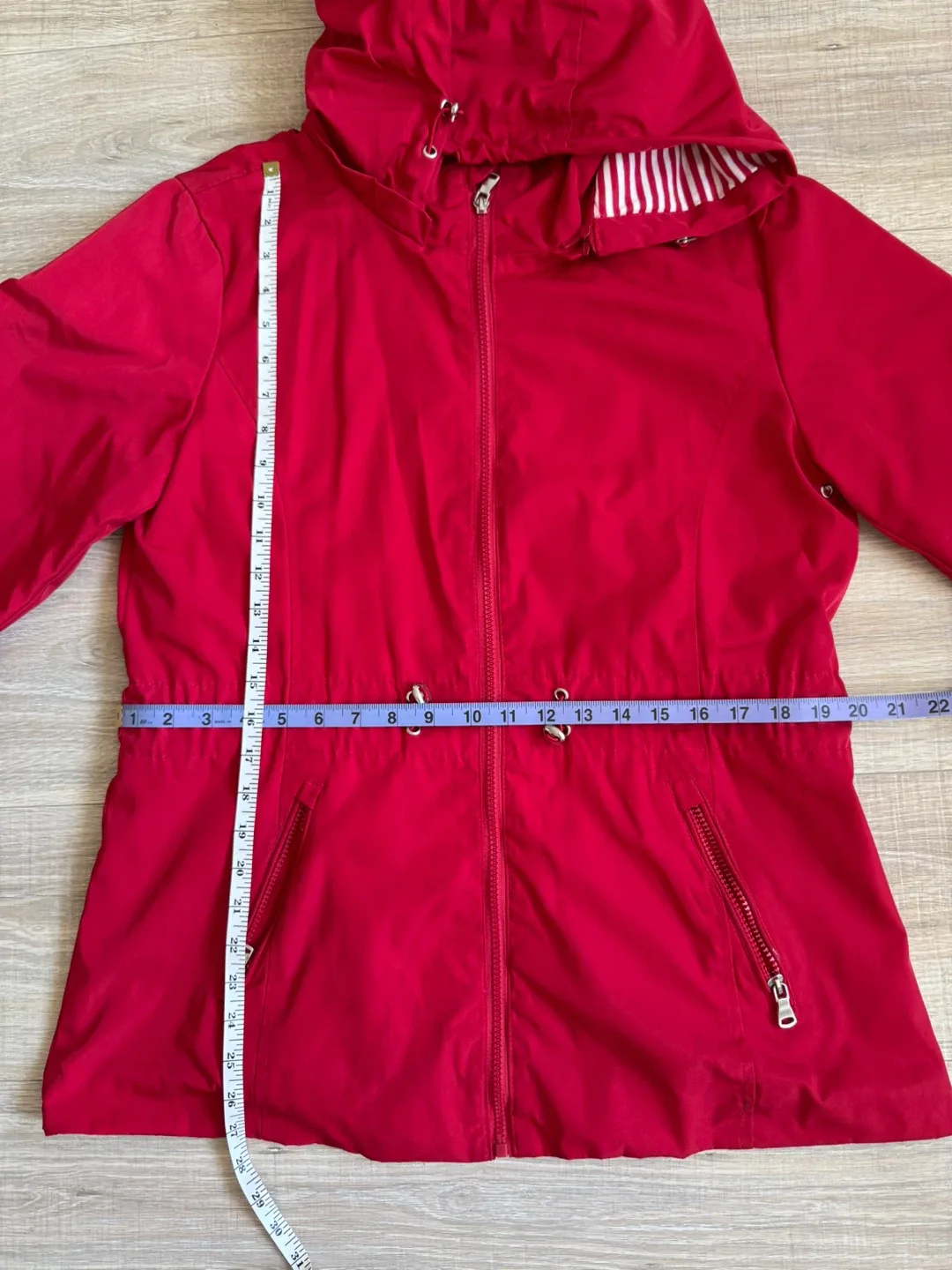 Red TEX Women's Hooded Jacket - Size L image indicator(7)