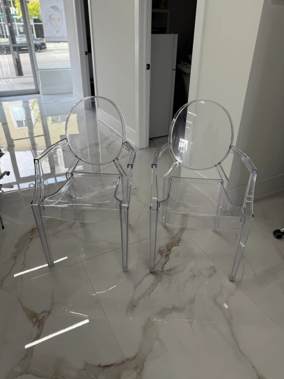 Clear Ghost Chairs - Set of 2