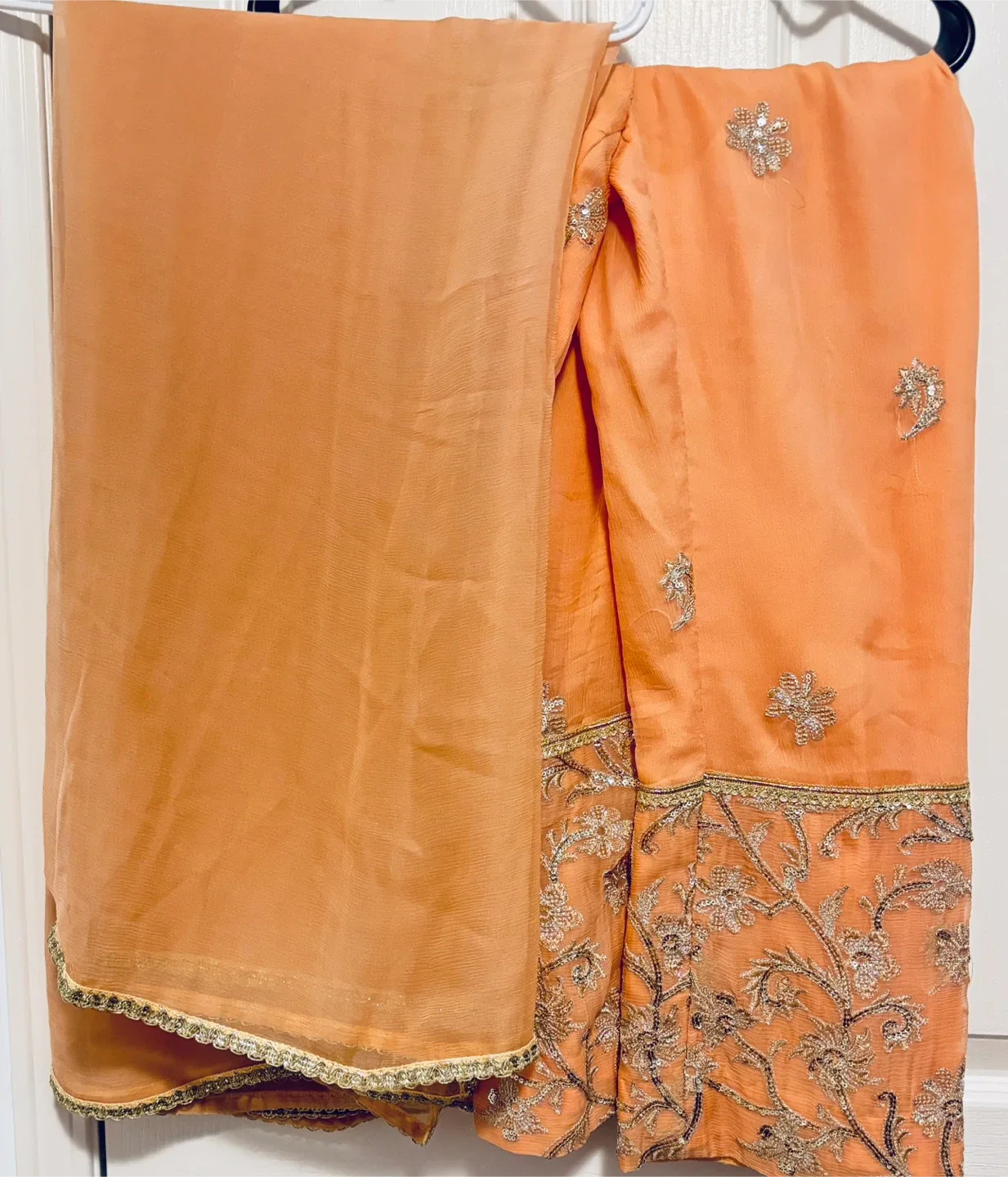 Peach Embroidered Salwar Kameez image indicator(2)
