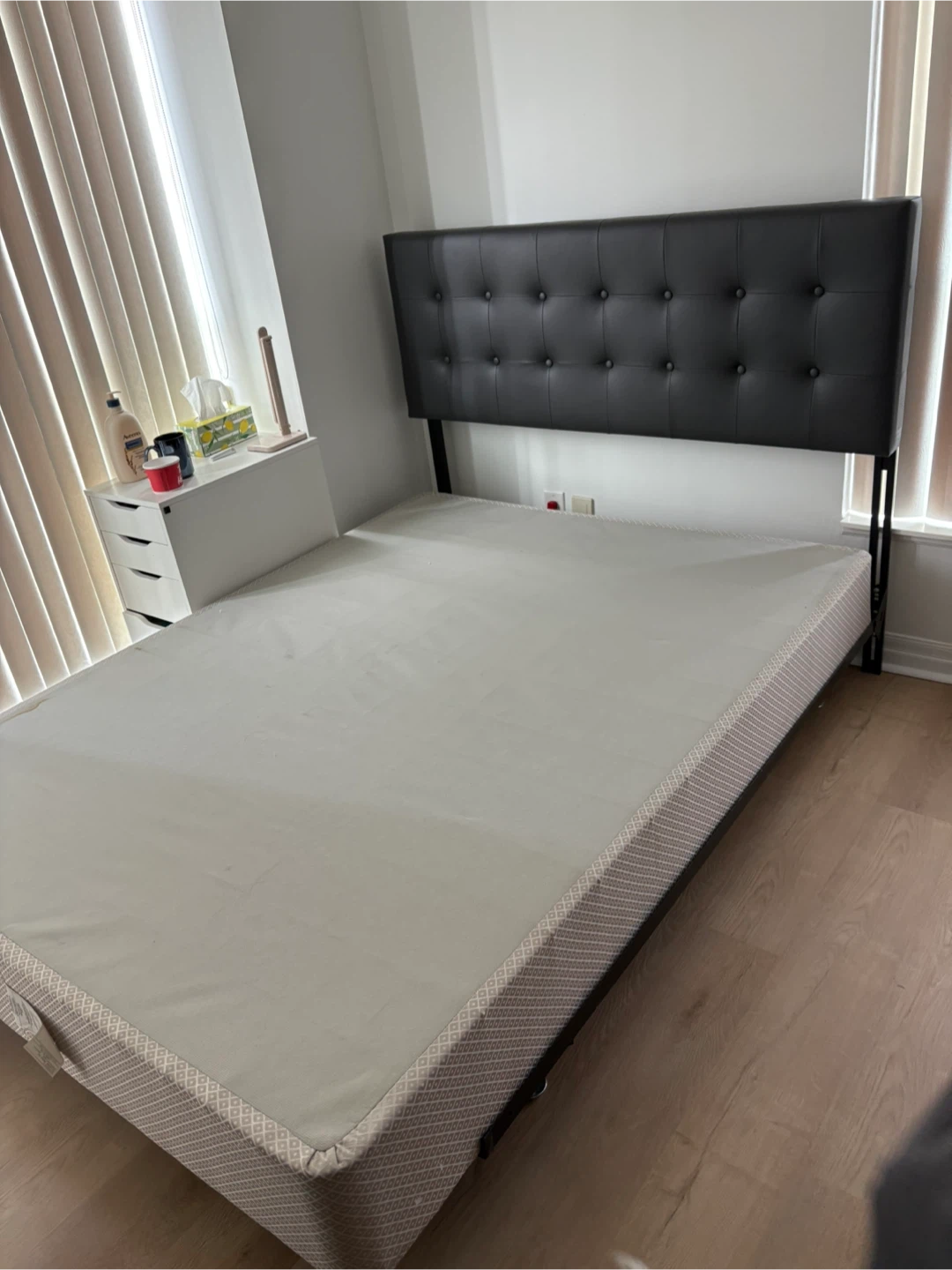 Queen Size Bed Frame with Headboard