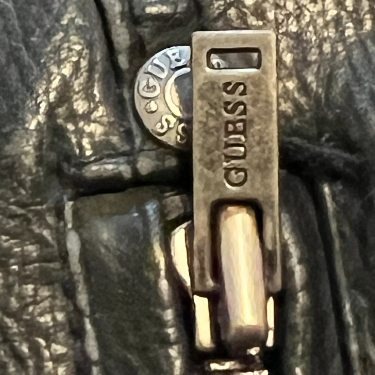 Guess Black Leather Jacket Size S image indicator(3)