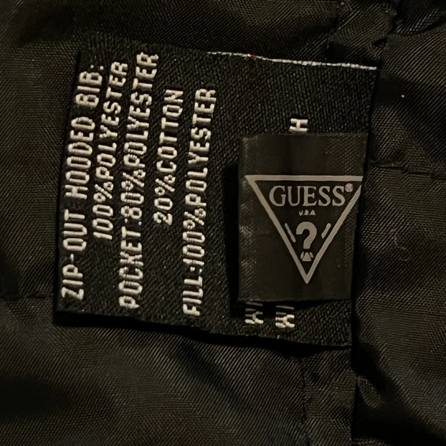 Guess Black Leather Jacket Size S image indicator(10)