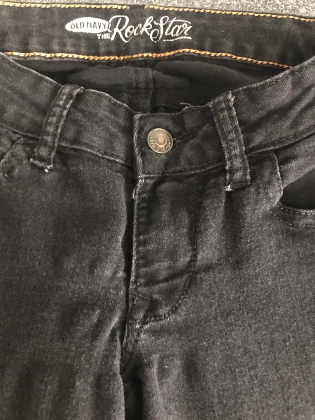 Old Navy Rockstar Black Jeans size 2 thumbnail