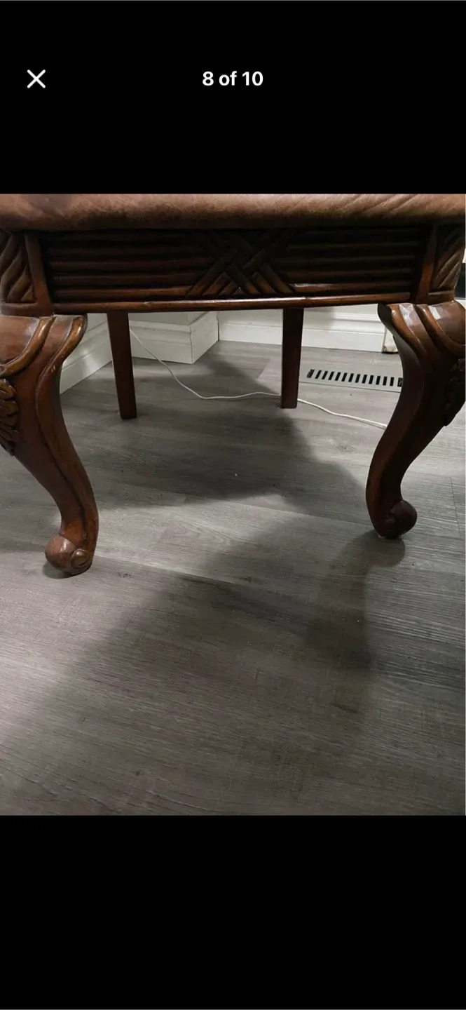 Brown Ornate Dining Chair image indicator(7)