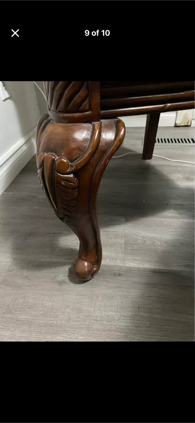 Brown Ornate Dining Chair image indicator(8)