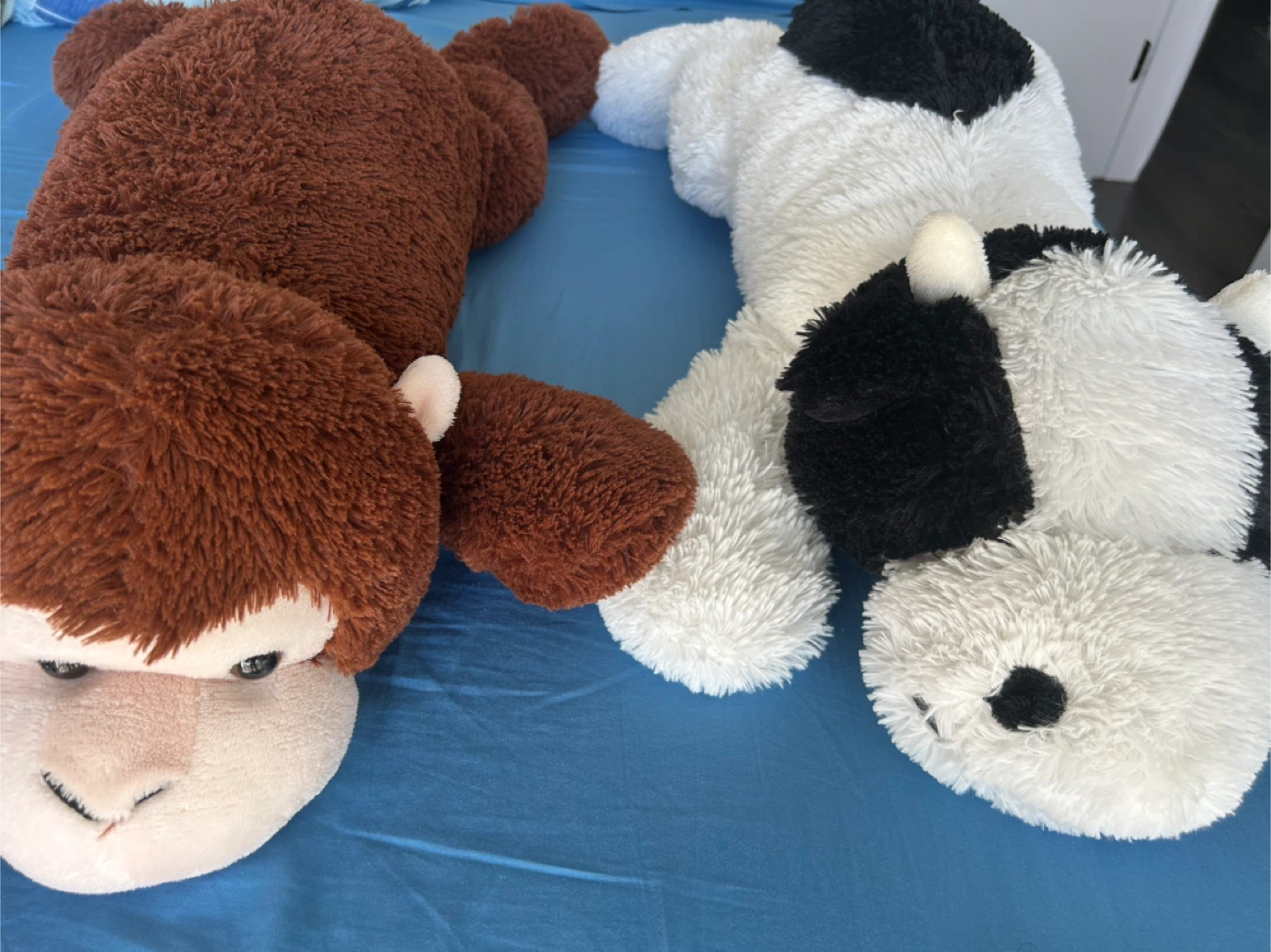 Stuffed Monkey and Cow Plush Toys