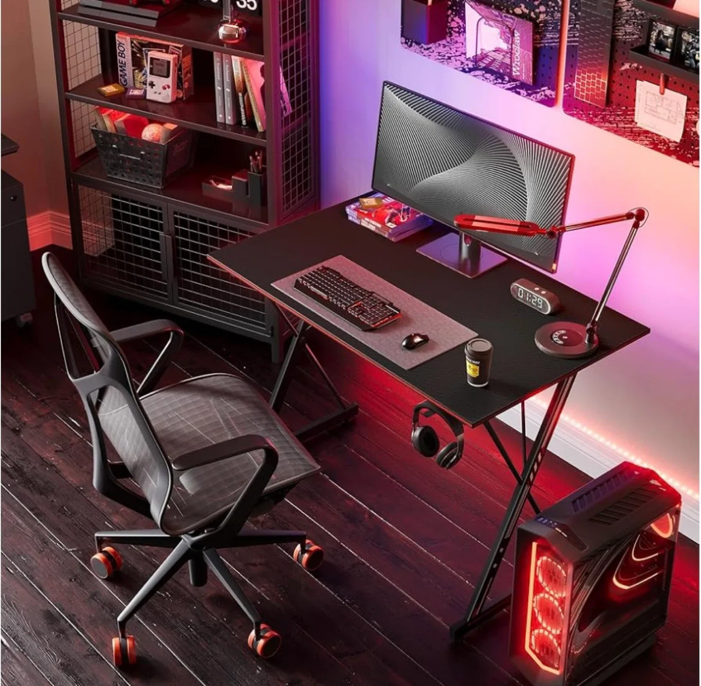 Gaming Desk - Black - 32 inch thumbnail