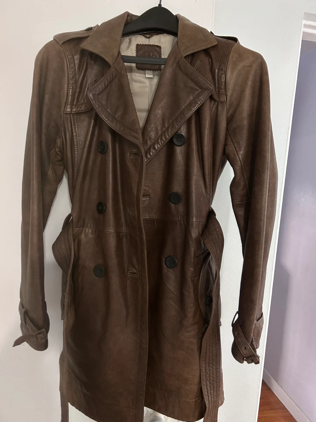 Banana Republic Leather Trench Coat - XS - photo 3