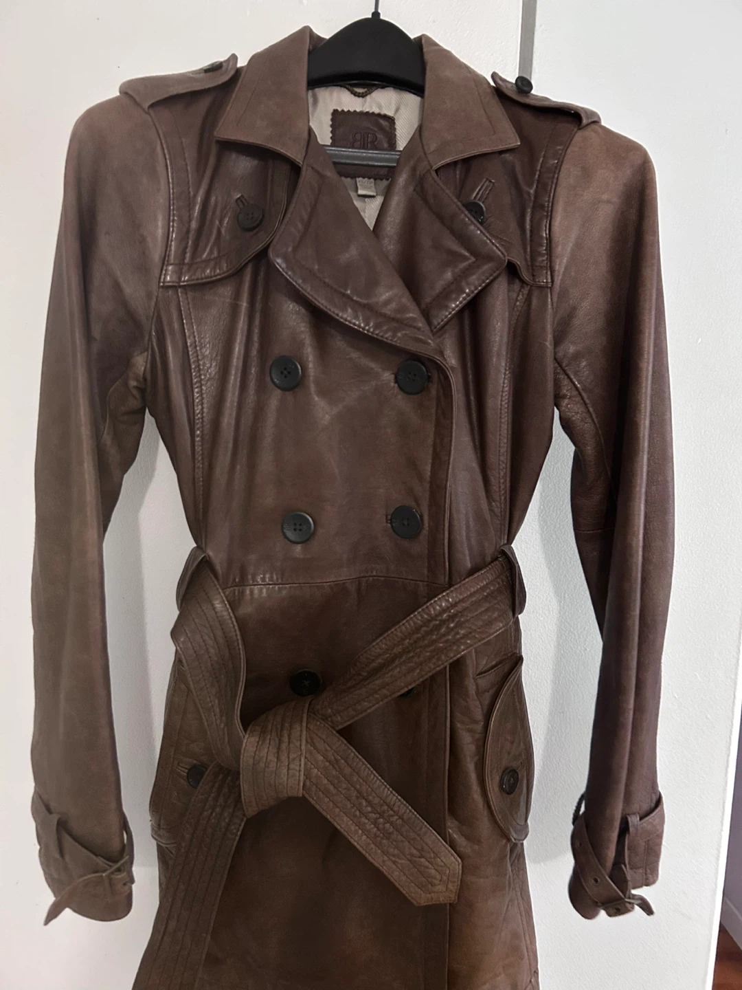 Banana Republic Leather Trench Coat - XS