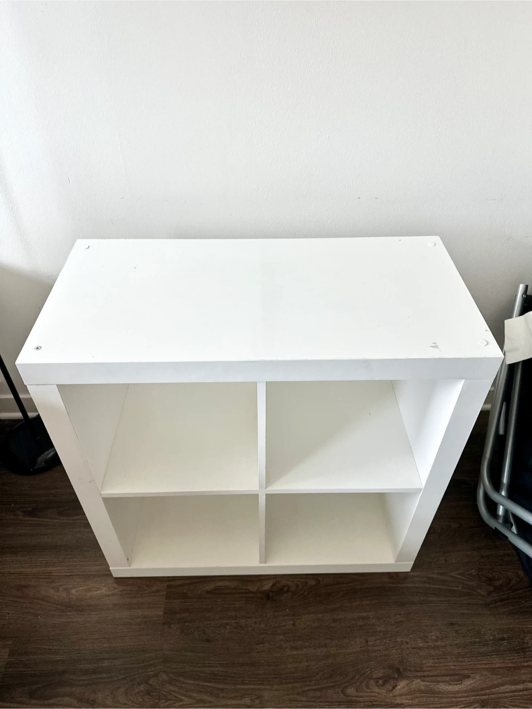 White 4-Cube Shelf Unit - photo 2