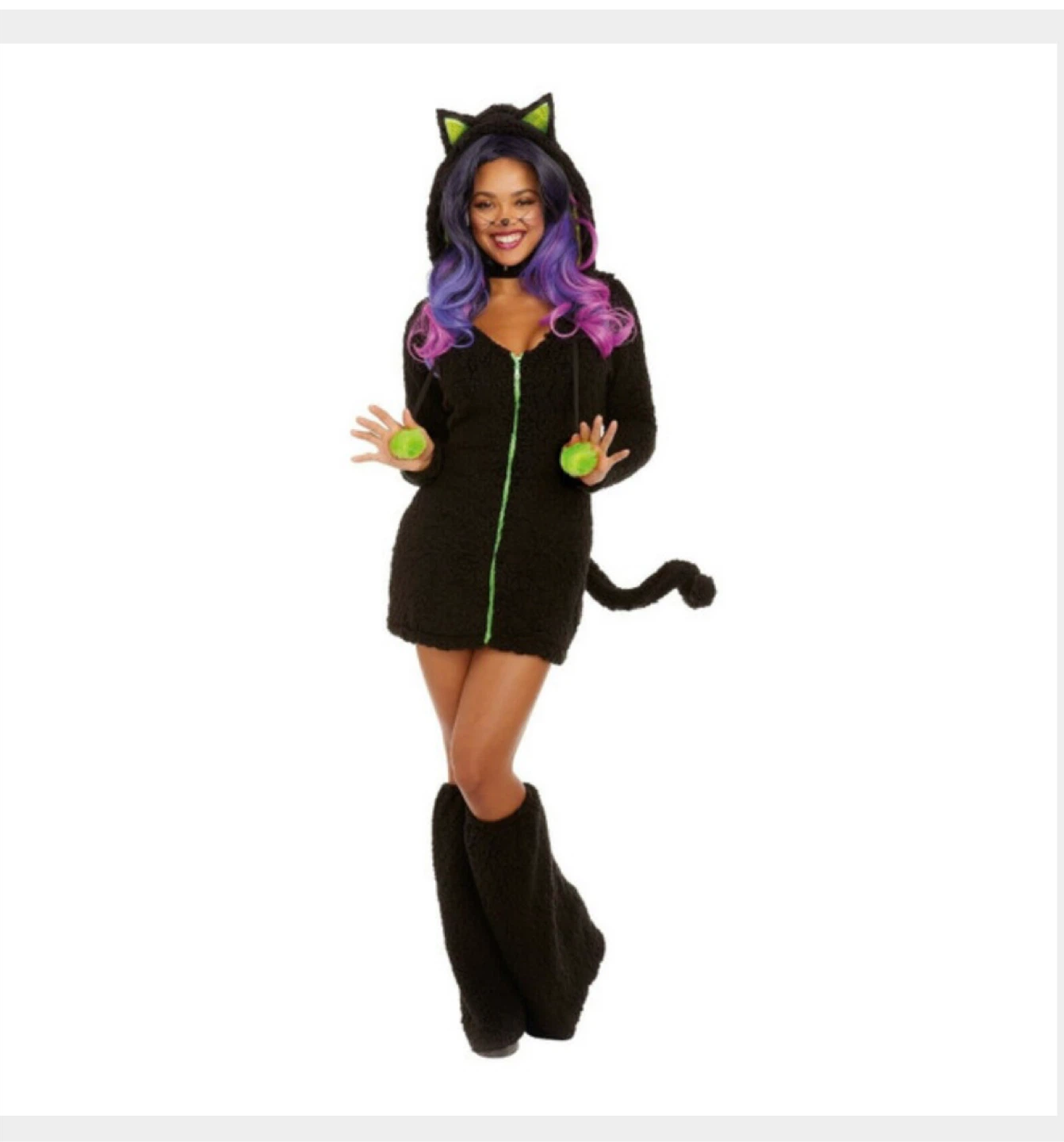 Adult Dreamgirl Black Cat Costume - photo 2