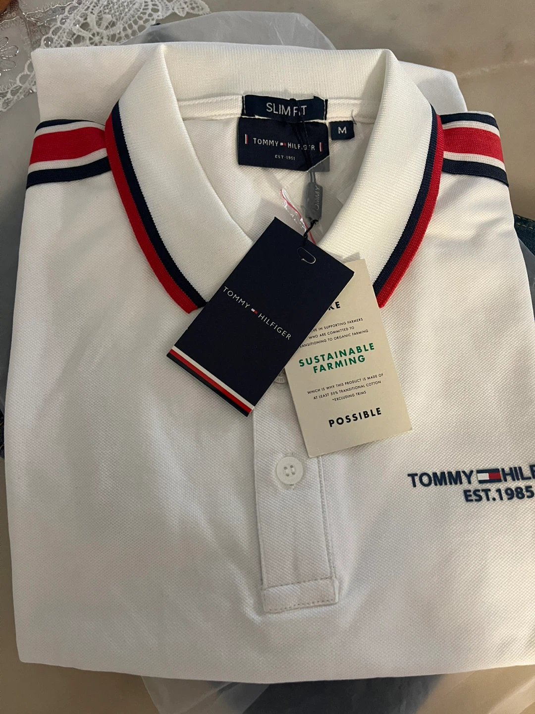 Tommy Hilfiger Slim Fit Polo - Size M