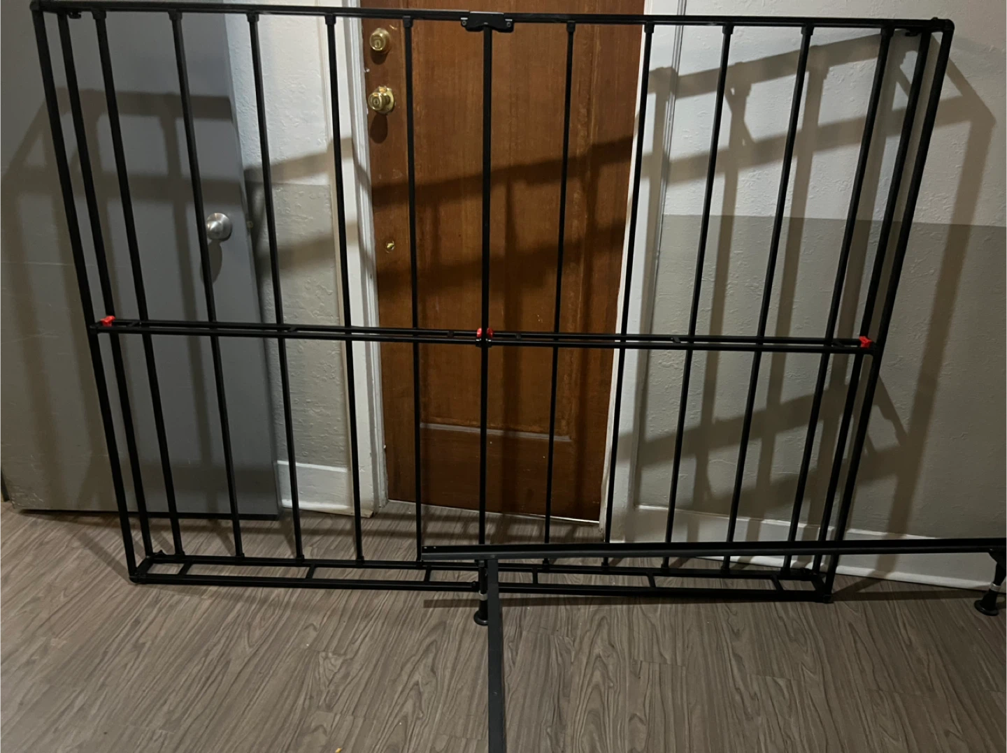 Black Metal Bed Frame Queen - photo 4
