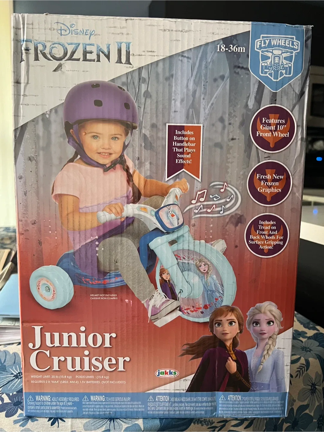 Disney Frozen 2 10" Junior Cruiser Ride-On w Sound Effects image indicator(3)
