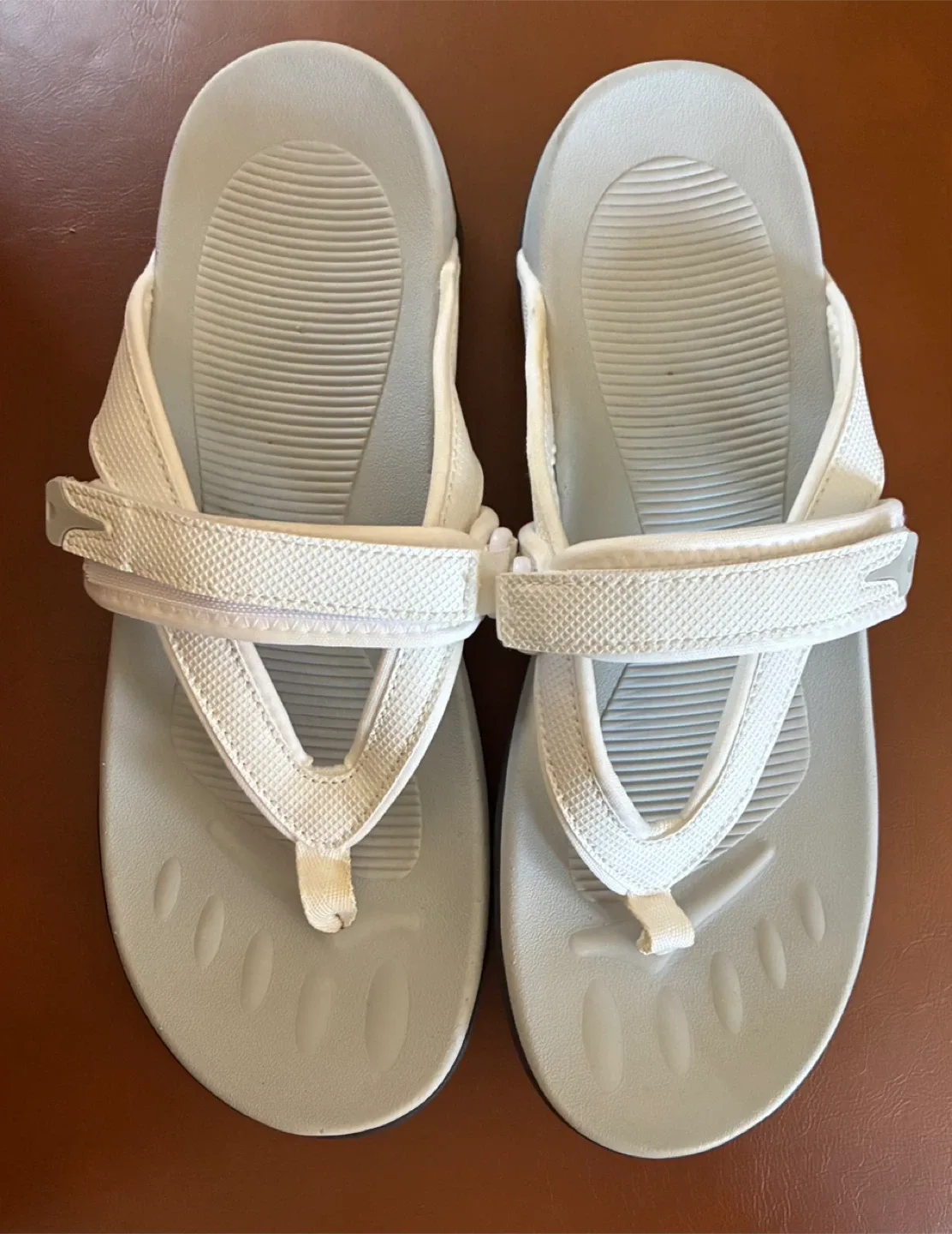 White Thong Sandals - Size 41 thumbnail