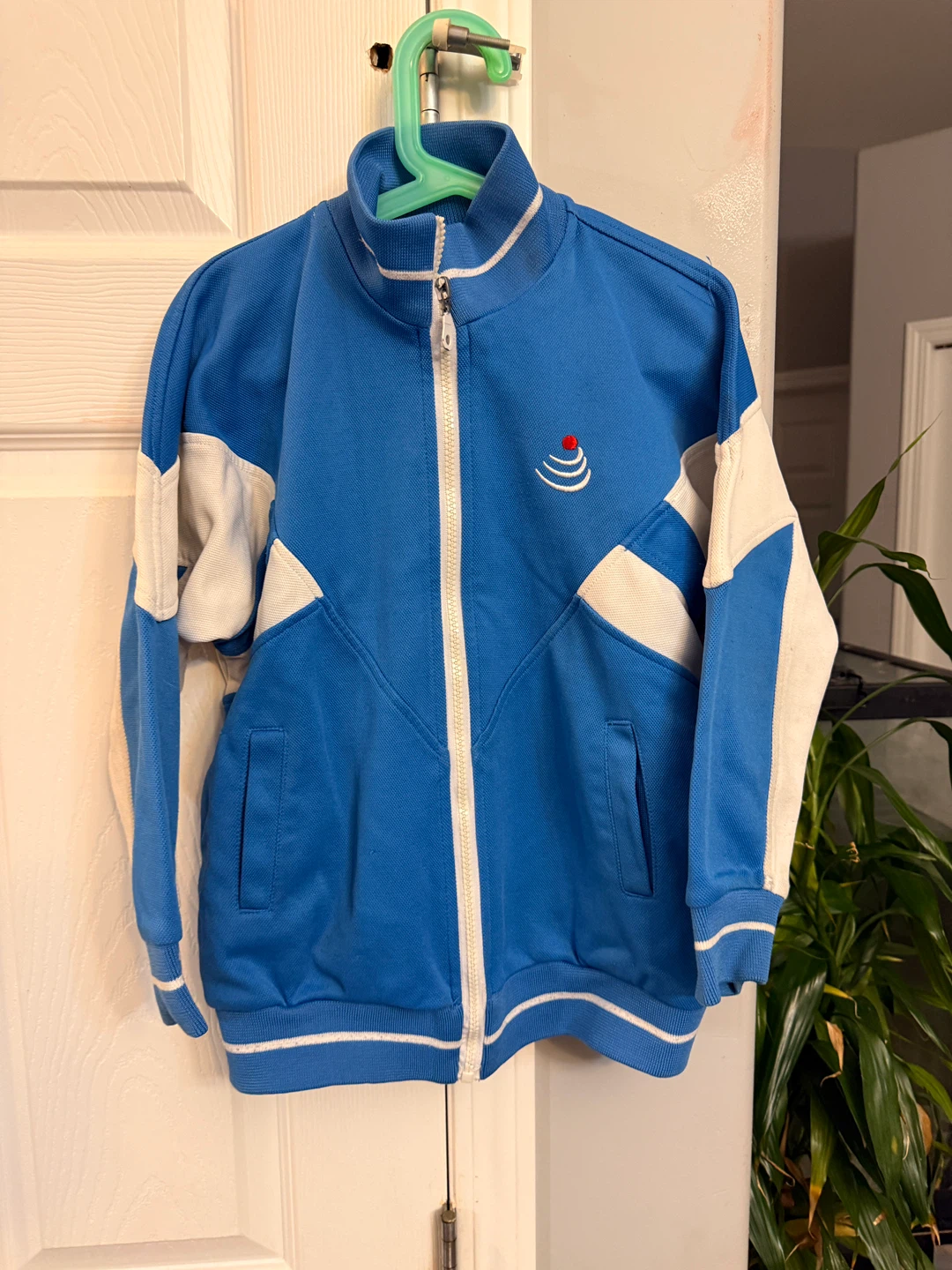 Vintage Kids Blue Track Jacket Size S