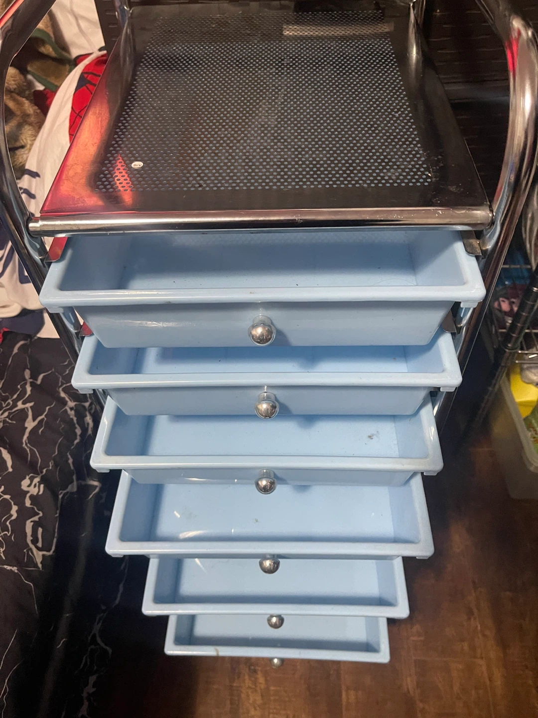 Rolling Cart with Drawers - 14"x11"x38" - photo 2