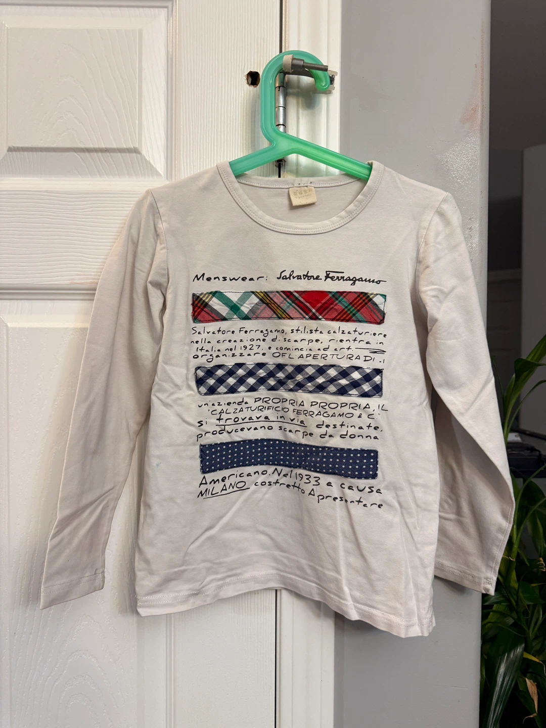 Kids Long Sleeve Shirt, Size 120