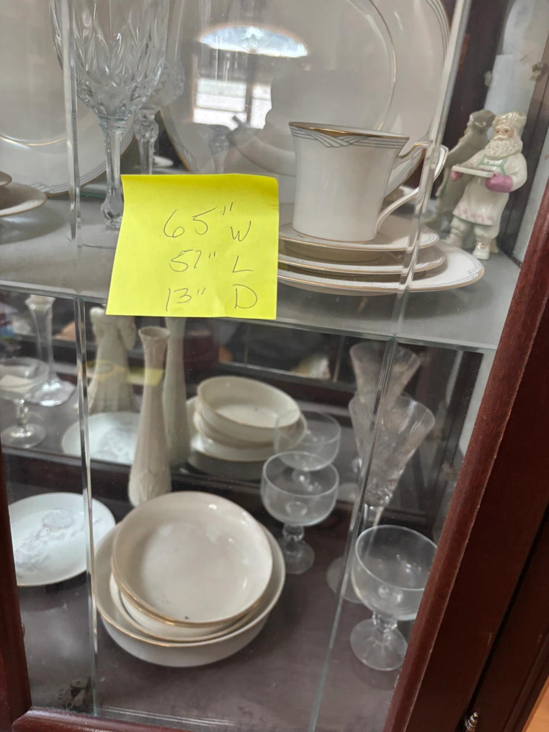 Dark Wood China Cabinet & Dining Set - photo 2