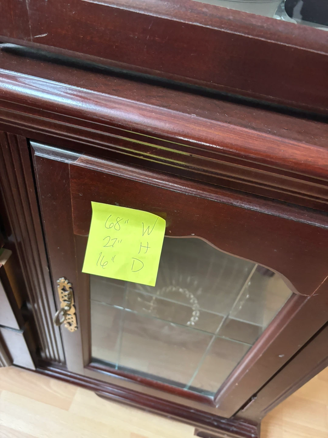 Dark Wood China Cabinet & Dining Set - photo 3