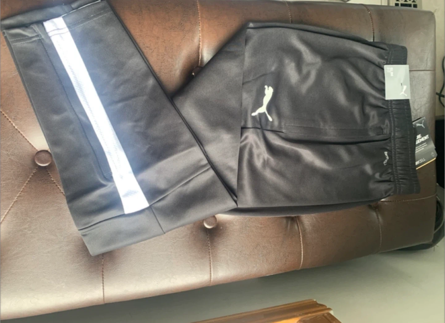 Puma Black Training Pants - Slim Fit -XL new