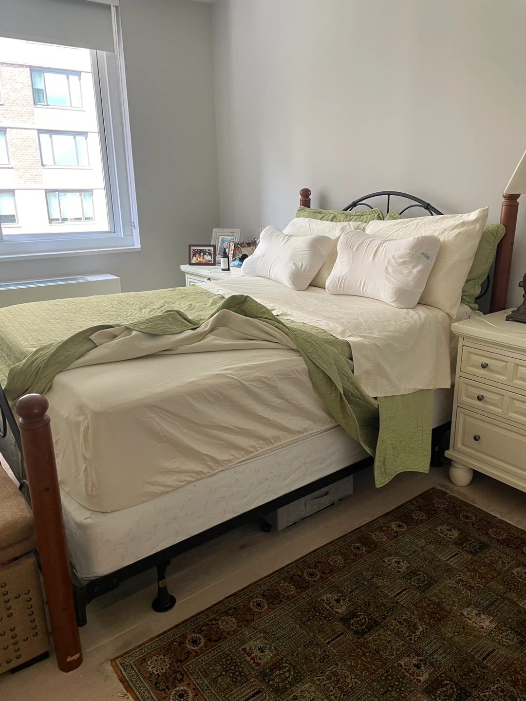 Full Size Bed Frame with Mattress - photo 2