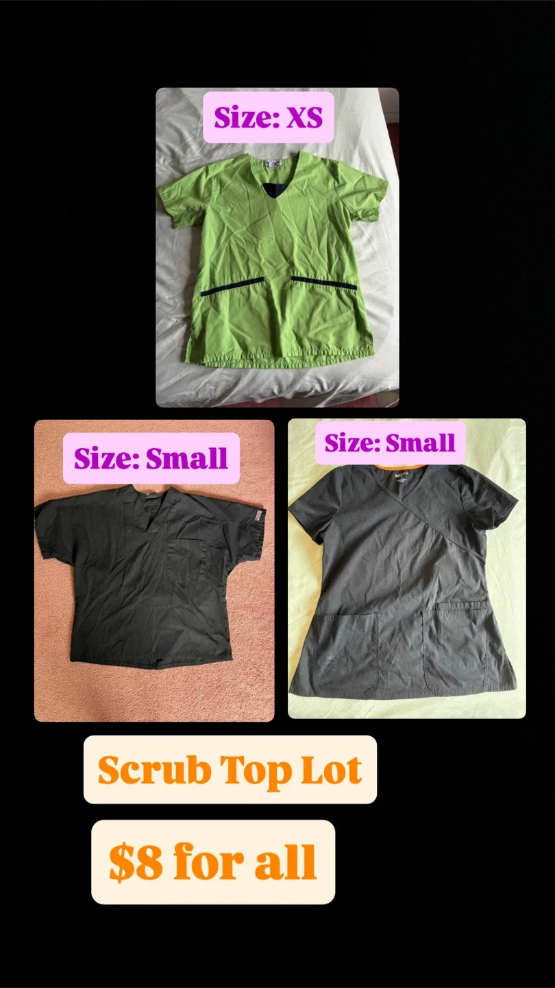 Scrub Top Lot - XS & Small Sizes thumbnail