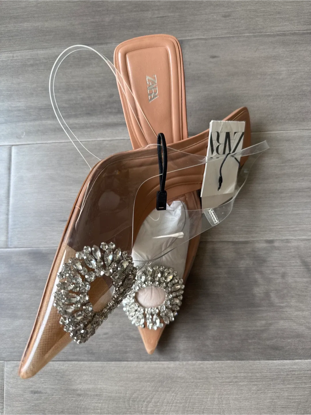 Zara Heels with Rhinestone Buckle - Size 10 image indicator(2)