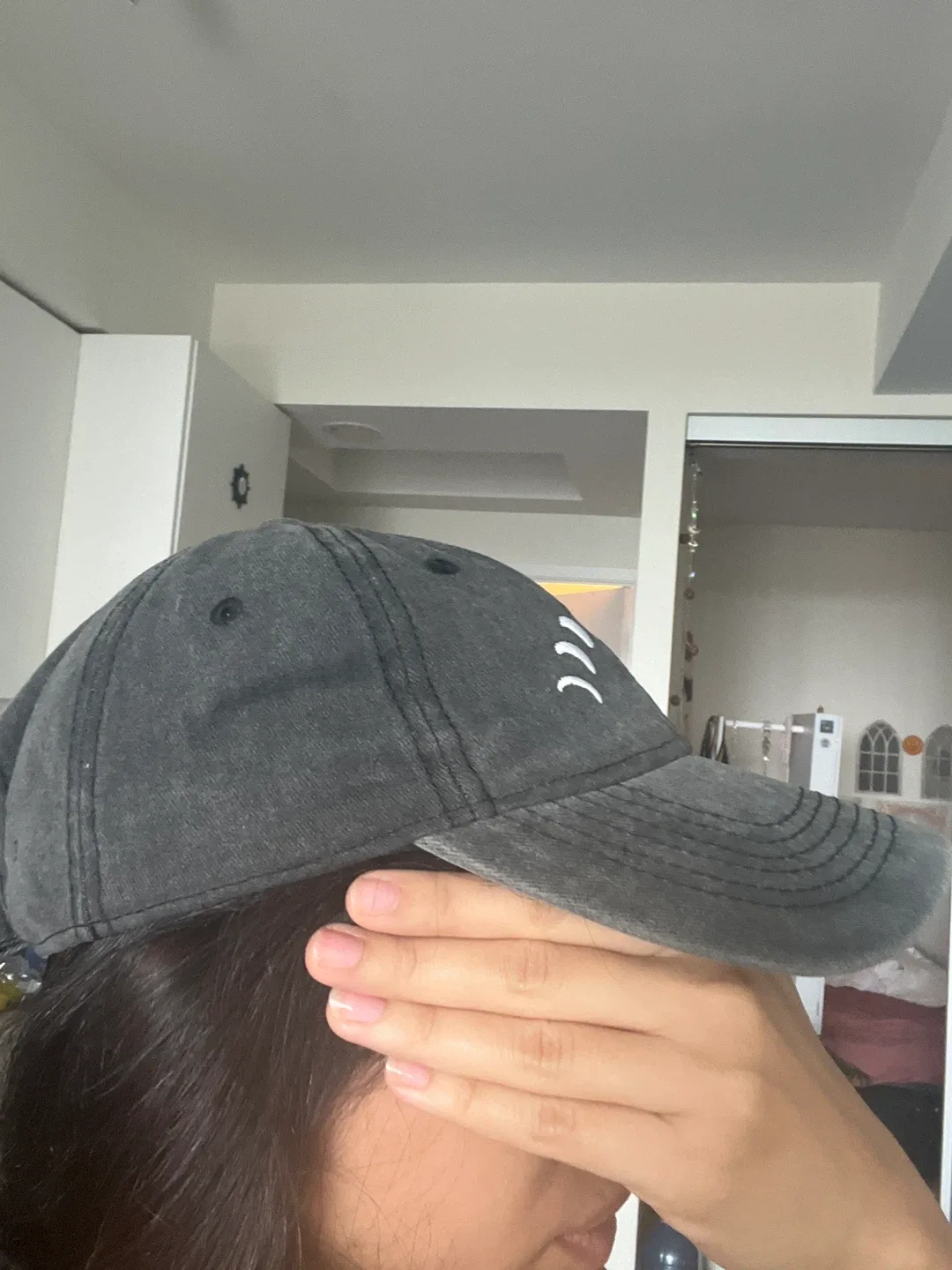 Grey Phases of the Moon Baseball Cap image indicator(2)