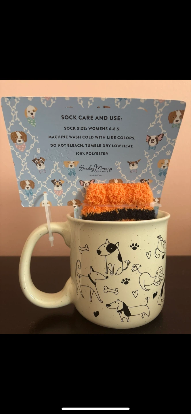 Dog Socks in a Mug Gift Set (Size 6-8.5) - photo 2